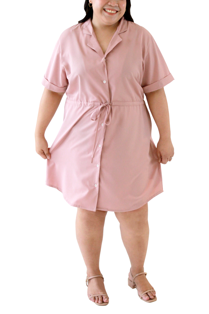 Collar Utility Dress (FDS-091)- Rose>>>>>Before: Php 2,299.75